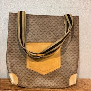 Gucci coated canvas tote bag